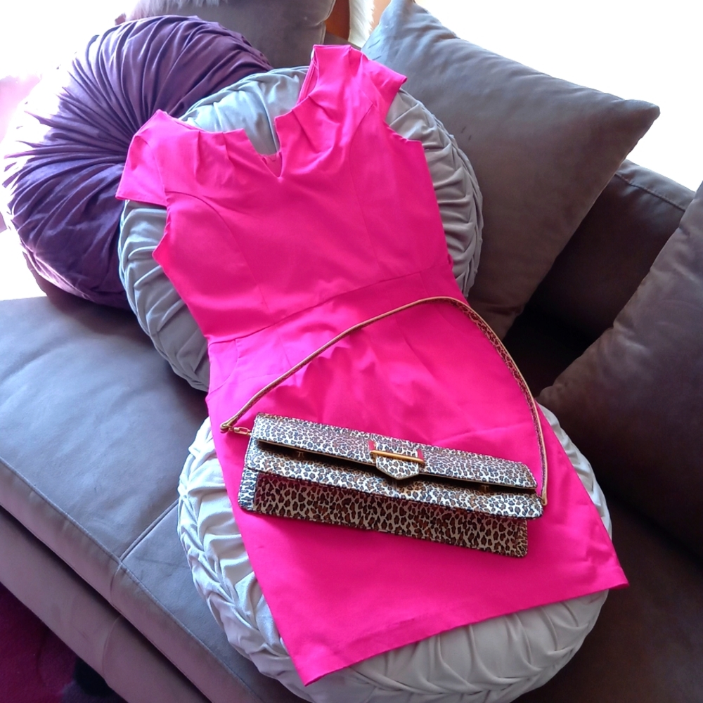 barbie pink👗dress chocolate